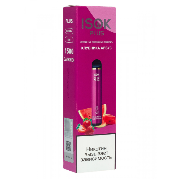 Isok Plus Клубника Арбуз (1500 Затяжек) в Челябинске