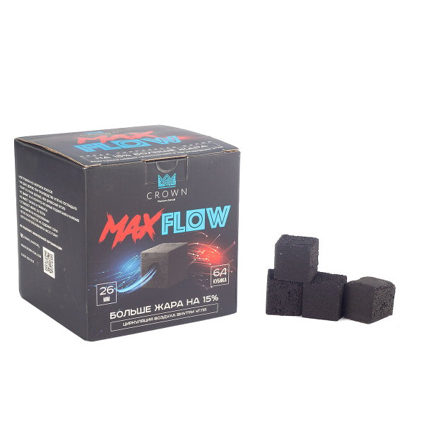 Уголь Crown Maxflow Кокосовый 64 Шт (26 Мм) в Челябинске