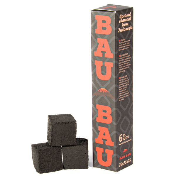 Уголь Bau Bau Кокосовый 6 Шт Черный (25 Мм) в Челябинске