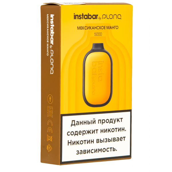 Plonq Instabar Мексиканское Манго (5000 Затяжек) 20 Мг в Челябинске