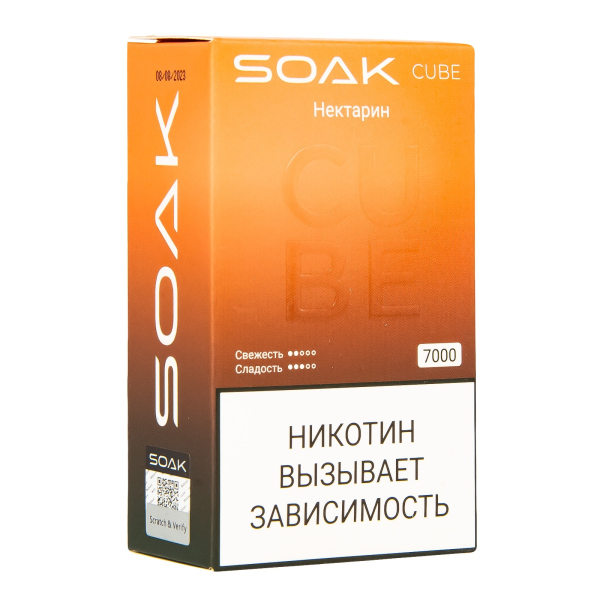 Soak Cube Нектарин 7000 Затяжек в Челябинске