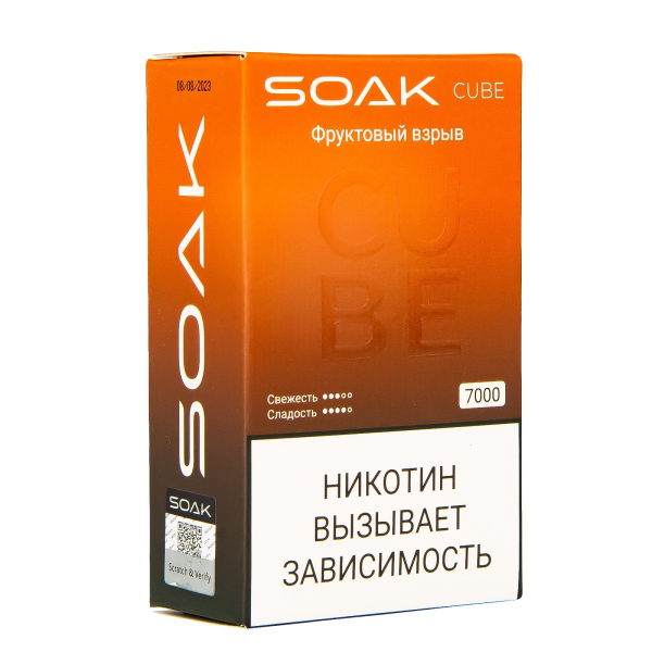 Soak Cube Фруктовый Взрыв 7000 Затяжек в Челябинске