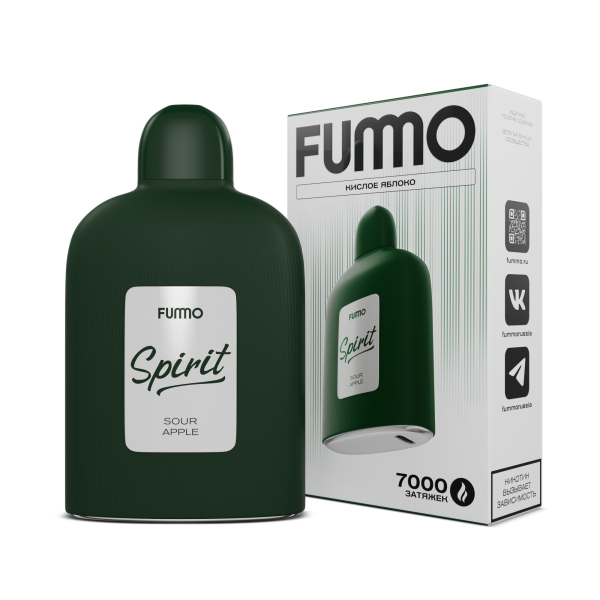 Электронка Fummo Spirit Кислое Яблоко  в Челябинске