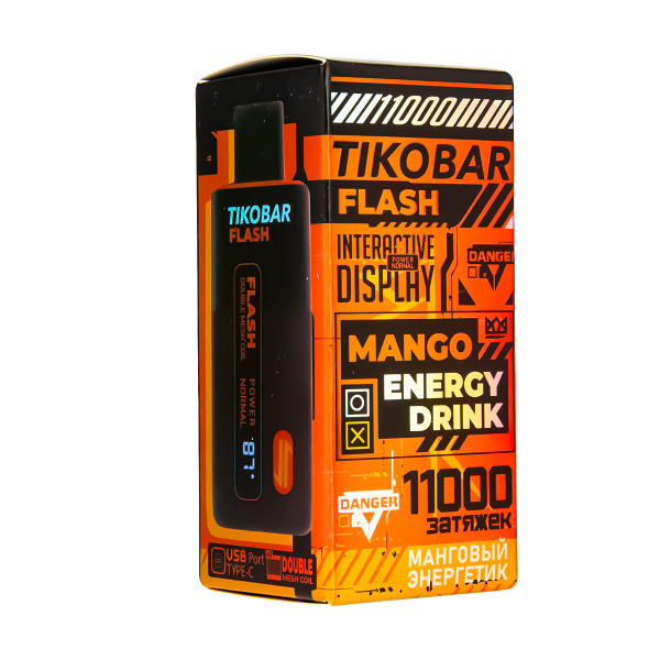 Электронка Tikobar Flash Манговый Энергетик 11000 Затяжек в Челябинске