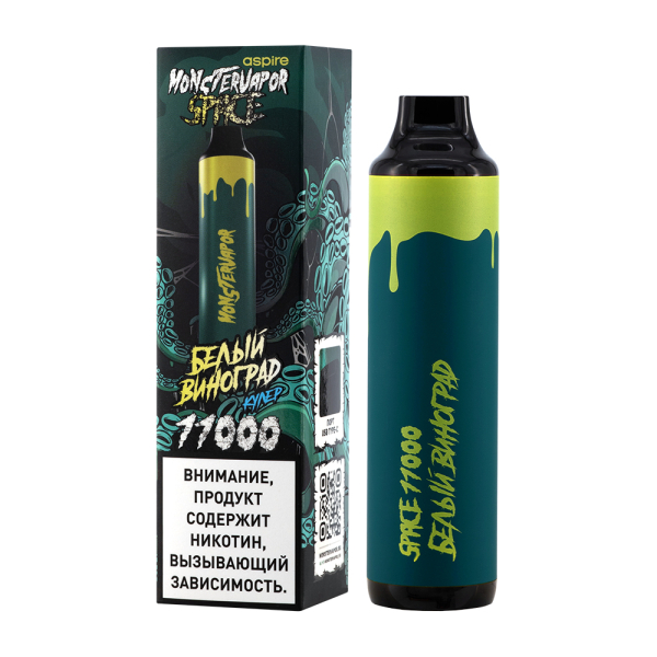 Электронка Monstervapor Space Белый Виноград (11000 Затяжек) в Челябинске
