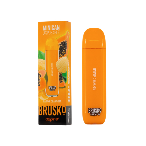 Электронка Brusko Minican Папайя С Бананом(1500 Затяжек) в Челябинске
