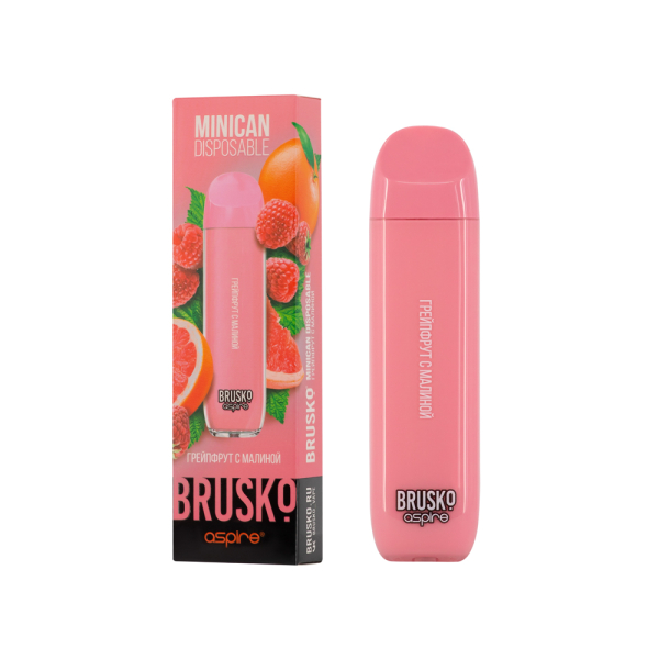 Электронка Brusko Minican Грейпфрут С Малиной (1500 Затяжек) в Челябинске