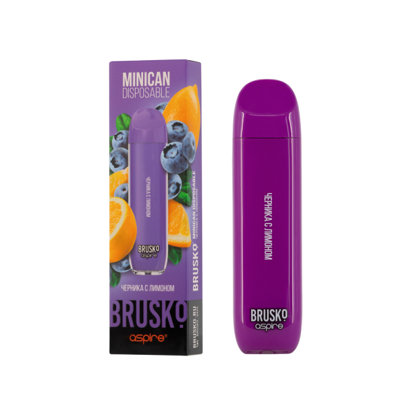Электронка Brusko Minican Черника С Лимоном (1500 Затяжек) в Челябинске