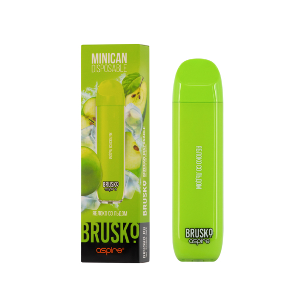 Электронка Brusko Minican Яблоко Со Льдом (1500 Затяжек) в Челябинске