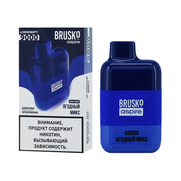 Электронка Brusko Longparty Ягодный Микс (9000 Затяжек) в Челябинске