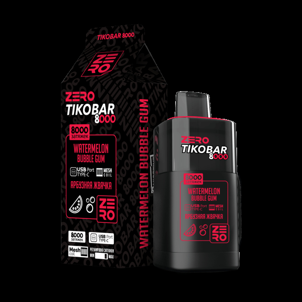 Электронка Tikobar Zero Арбузная Жвачка 8000 Затяжек в Челябинске