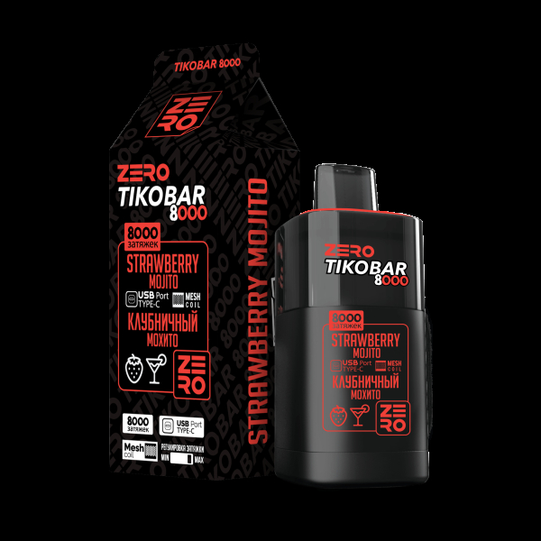 Электронка Tikobar Zero Клубничный Мохито 8000 Затяжек в Челябинске