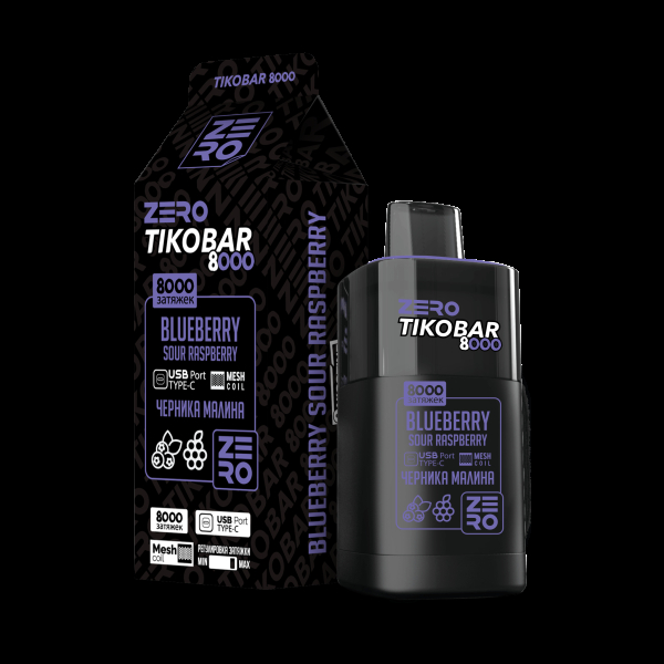 Электронка Tikobar Zero Черника Малина 8000 Затяжек в Челябинске