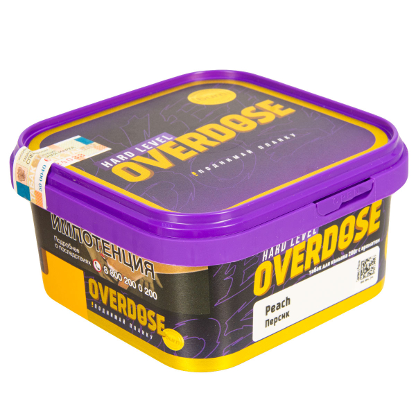 Табак Overdose Peach  200 грамм в Челябинске