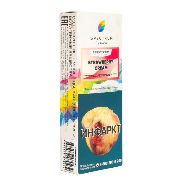 Табак Spectrum Strawberry Cream  100 гр в Челябинске