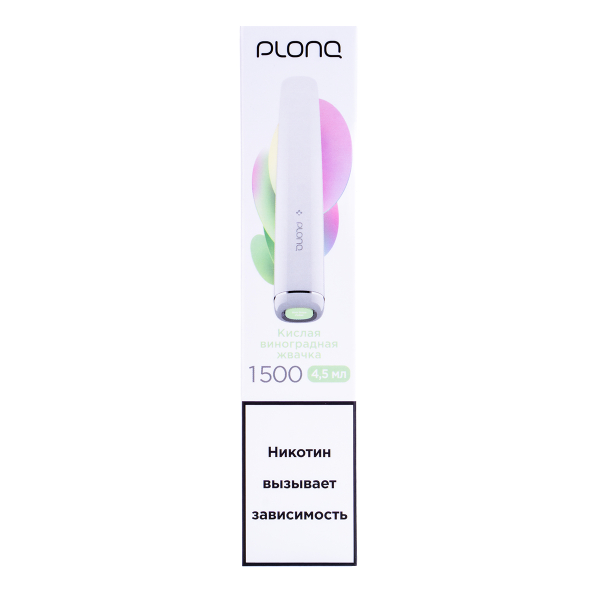 Электронка Plonq Plus Виноградная Жвачка (1500 Затяжек) 20 Мг в Челябинске