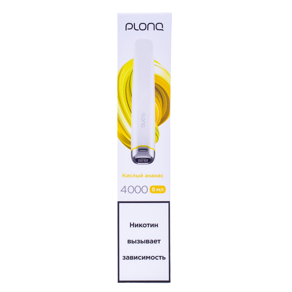 Электронка Plonq Plus Pro Кислый Ананас (4000 Затяжек) 20 Мг в Челябинске