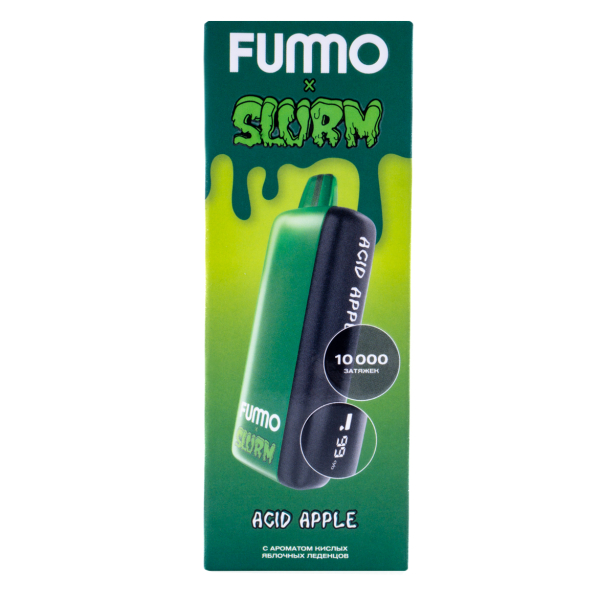 Электронка Fummo Indic Slurm Кислые Яблочные Леденцы (10 000 Затяжек) в Челябинске