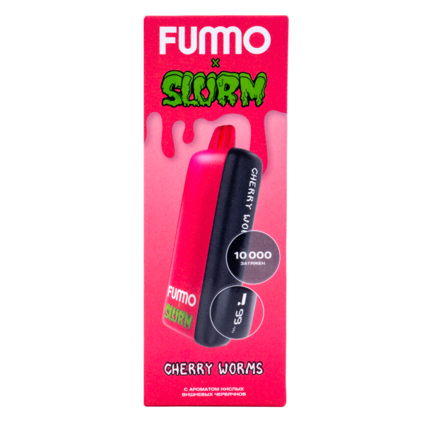 Электронка Fummo Indic Slurm Кислые Вишневые Червячки (10 000 Затяжек) в Челябинске