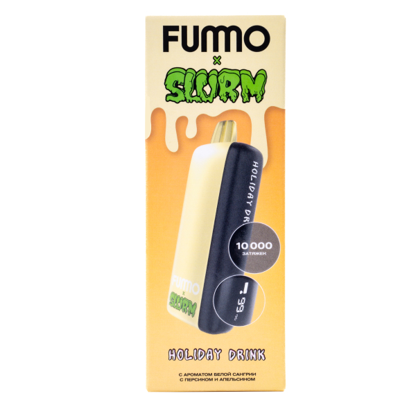Электронка Fummo Indic Slurm Белая Сангрия С Персиком И Апельсином (10 000 Затяжек) в Челябинске