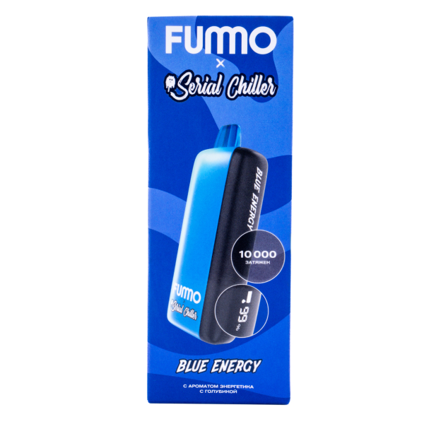 Электронка Fummo Indic Serial Chiller Энергетик С Голубикой (10 000 Затяжек) в Челябинске