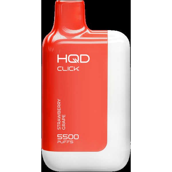 POD-система Hqd Click Устройство + Картридж Клубника Виноград (5500 Затяжек) в Челябинске