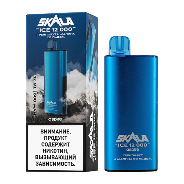 Электронка Skala Ice 12000 Грейпфрут И Малина Со Льдом в Челябинске