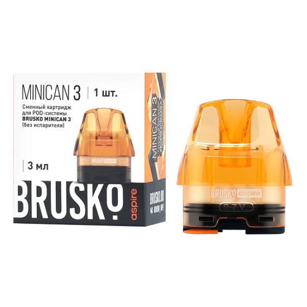 Сменный Картридж Brusko Minican 3, (Оранжевый), 3 Мл, Упак. 1 Шт в Челябинске