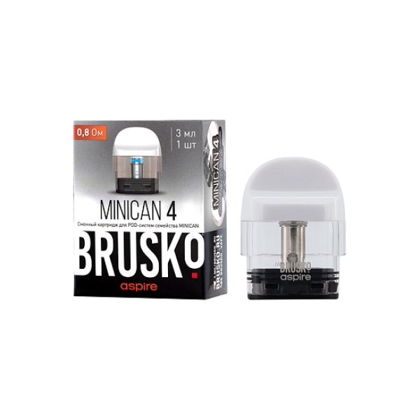 Сменный Картридж Brusko Minican 4 (3Мл) 0,8 Ом, Упак. 1 Шт белый в Челябинске