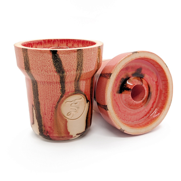 Чаша St Bowls Phunnel Glaze Красная С Полосками в Челябинске