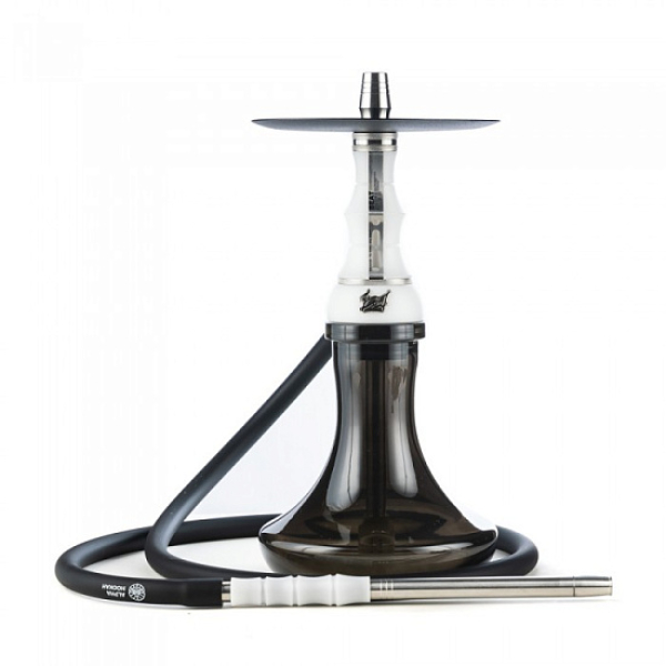 Кальян Alpha Hookah Beat White Silver Тонированн Колба  в Челябинске