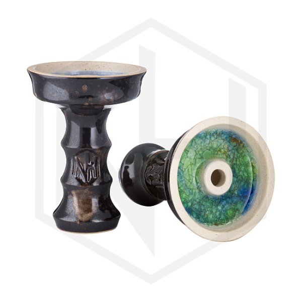 Чаша Nejn Lotus Glaze Black Черная для кальяна в Челябинске