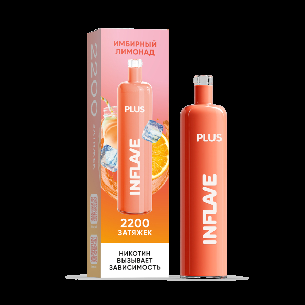 ЭСДН Inflave Plus Имбирный Лимонад 2200 затяжек в Челябинске