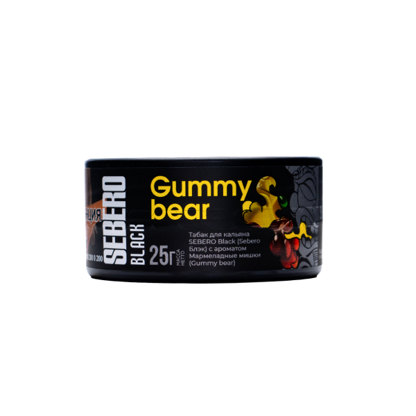 Табак Sebero Black Gummy Bear 25 грамм в Челябинске