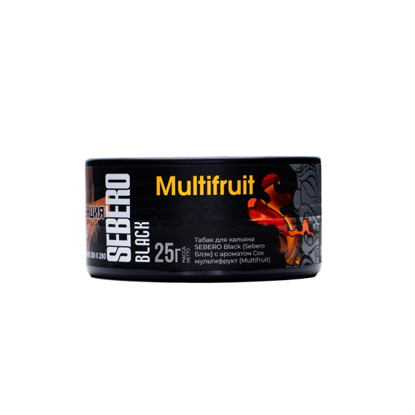 Табак Sebero Black Multifruit 25 грамм в Челябинске