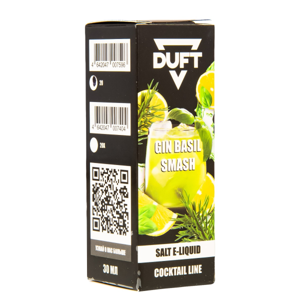 Жидкость Duft Cocktails Line Salt Gin Basil Smash 30 Мл в Челябинске