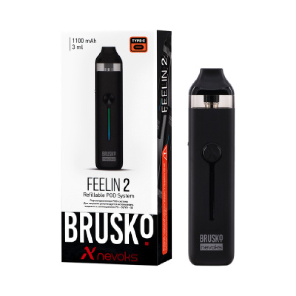 POD-система Brusko Feelin 2 Черный в Челябинске