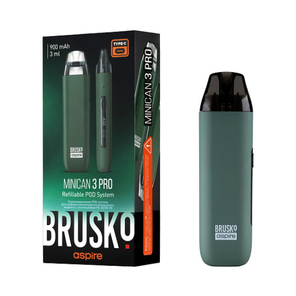 POD-система Brusko Minican 3 Pro зеленый в Челябинске