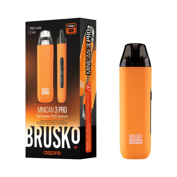 POD-система Brusko Minican 3 Pro оранжевый в Челябинске