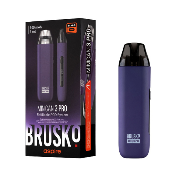 POD-система Brusko Minican 3 Pro фиолетовый в Челябинске