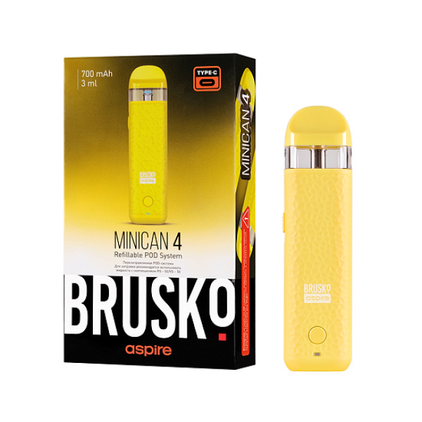 POD-система Brusko Minican 4 Желтый в Челябинске