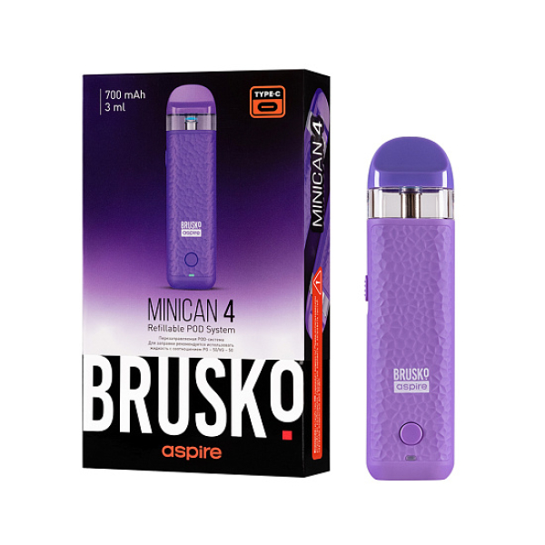 POD-система Brusko Minican 4 Фиолетовый в Челябинске