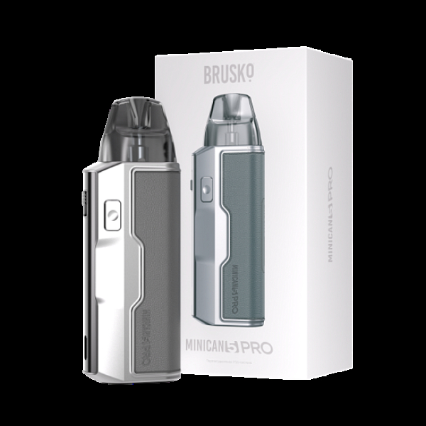 POD-система Brusko Minican 5 Pro Metallic Grey Красный,серый в Челябинске
