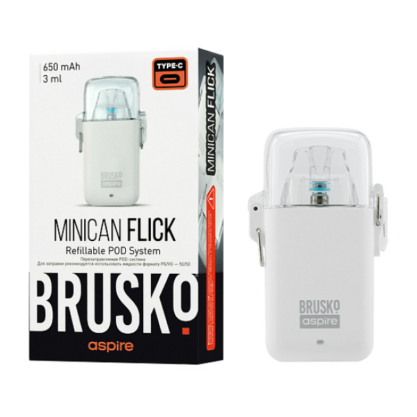 POD-система Brusko Minican Flick Белый в Челябинске