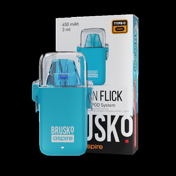 POD-система Brusko Minican Flick Голубой в Челябинске