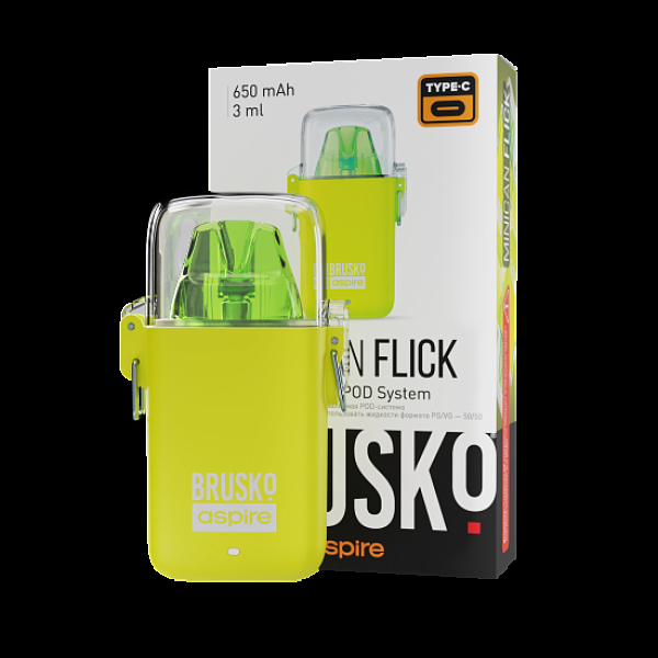 POD-система Brusko Minican Flick Жёлтый в Челябинске