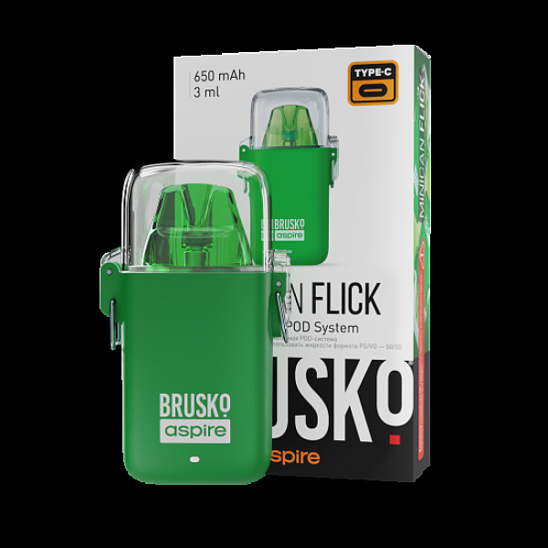 POD-система Brusko Minican Flick Зелёный в Челябинске