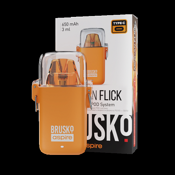 POD-система Brusko Minican Flick Оранжевый в Челябинске
