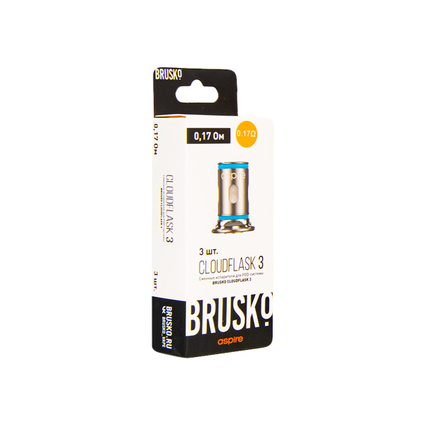 Испаритель Brusko Cloudflask 3 0.17 Ом 3 шт в Челябинске