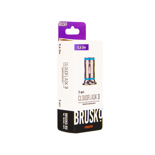 Испаритель Brusko Cloudflask 3 0.6 Ом 3 шт в Челябинске